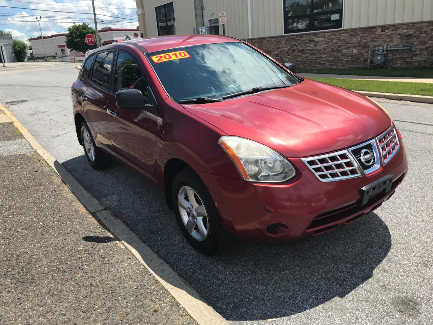 2010 Red /Gray Nissan Rogue S (JN8AS5MV0AW) with an 2.5 V4 engine, Automatic transmission, located at 577 Chester Pike, Prospect Park, PA, 19076, (610) 237-1015, 39.886154, -75.302338 - 2010 Nissan Rogue S: Only 124k miles, AWD, new PA inspection, great on gas, runs LIKE NEW! This vehicle comes inspected and has been given a bumper to bumper safety check. It is very clean, reliable, and well maintained. We offer a unique pay plan that is known for being the easiest and fastest f - Photo#3